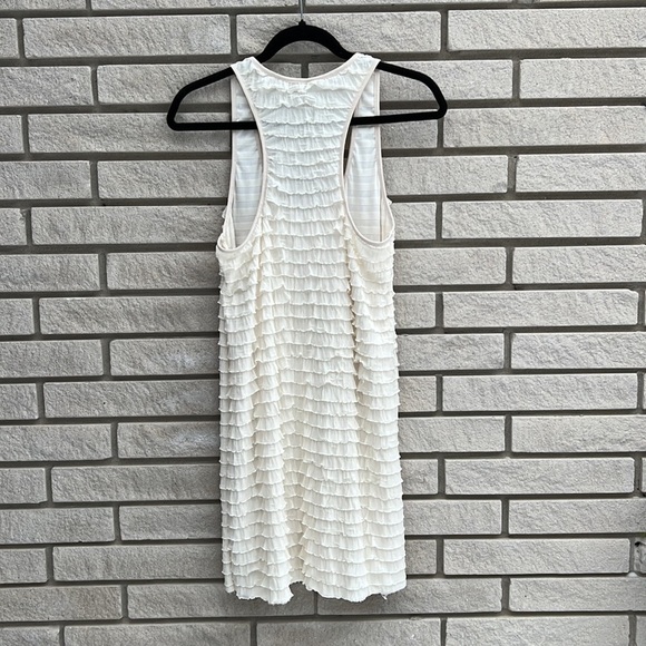 Mendocino Ruffle Tiered Racerback Mini Dress Sz L - Picture 7 of 8